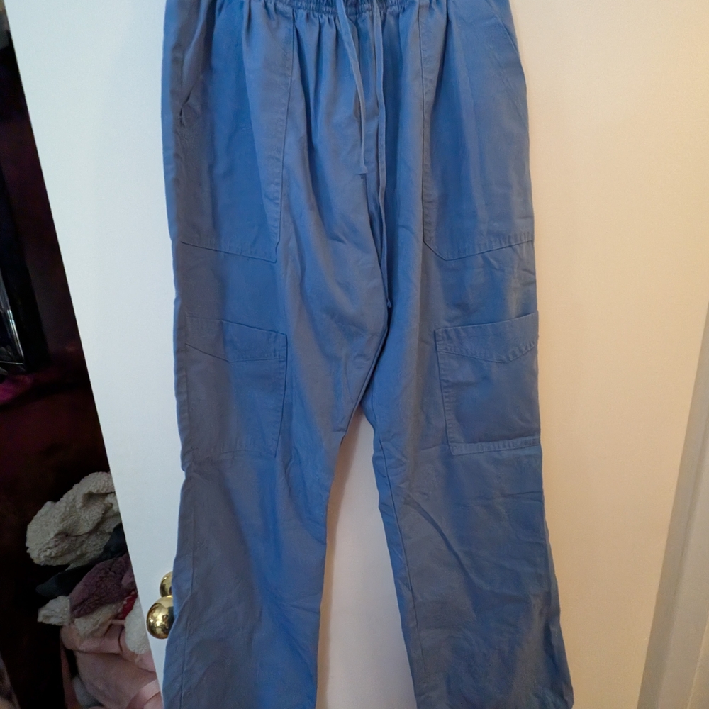 Men's Blue Casual Pants